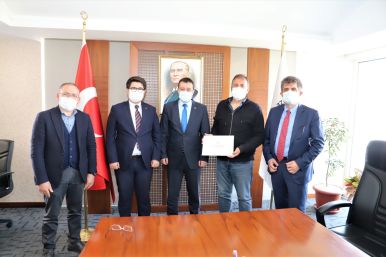 İl Sağlık Müdürlüğünden Trabzon Arsin Osb’ye Teşekkür Belgesi