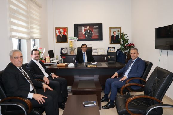 ARSİN MİLLİ EĞİTİM MÜDÜRÜ MEHMET RIZA KESKİNSOY’U ZİYARET ETTİK