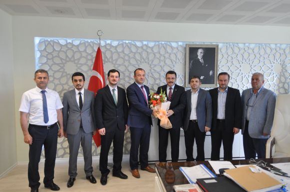 TRABZON-ARSİN OSB YÖNETİMİNDEN ORTAHİSAR BELEDİYE BAŞKANINA ZİYARET