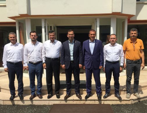 AK PARTI TRABZON MILLETVEKILI SALIH CORA, ARSIN OSB' YI ZIYARET ETTI.