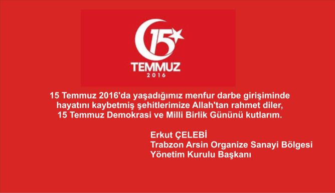 15 TEMMUZ DEMOKRASI VE MILLI BIRLIK GÜNÜ