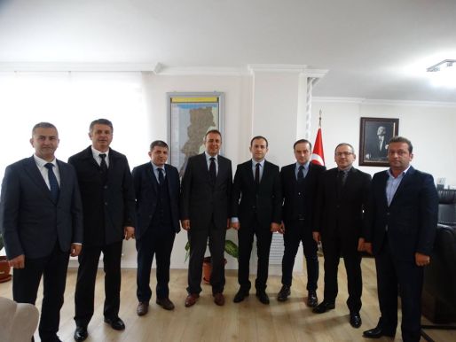ARSIN OSB’ NIN YENI YÖNETIM KURULUNDAN ARSIN KAYMAKAMI’NA ZIYARET