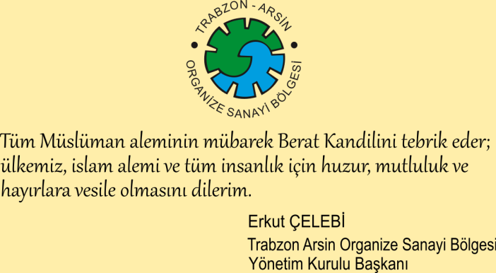 BERAT KANDILINIZ MÜBAREK OLSUN