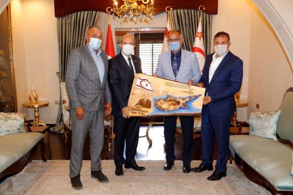 ÇELEBI’DEN KUZEY KIBRIS TÜRK CUMHURIYETI CUMHURBAŞKANI SAYIN ERSIN TATAR’A ZIYARET